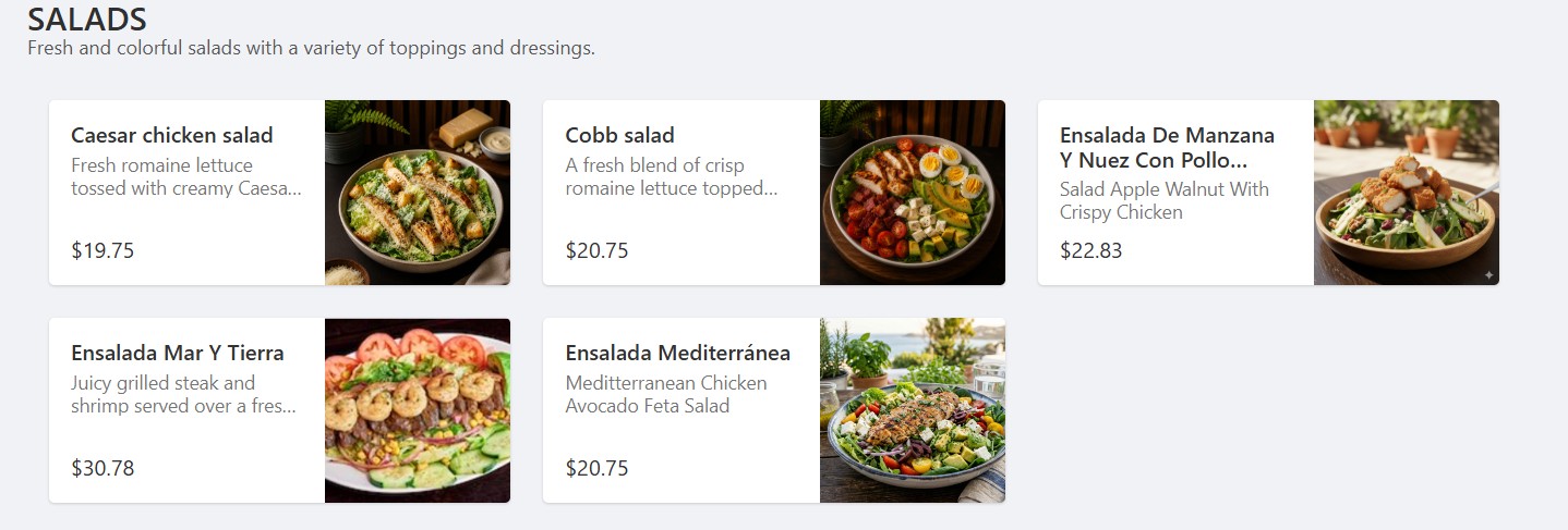 Our Foods